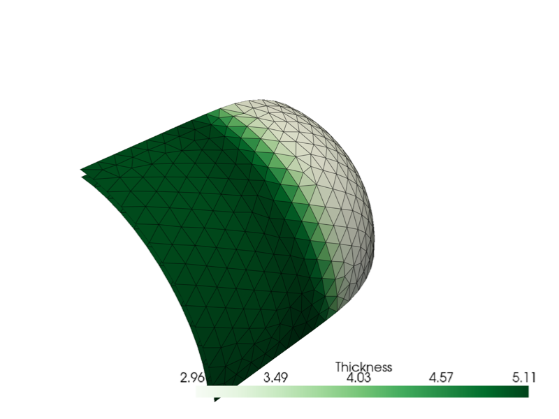 Pressure vessel free size optimization example