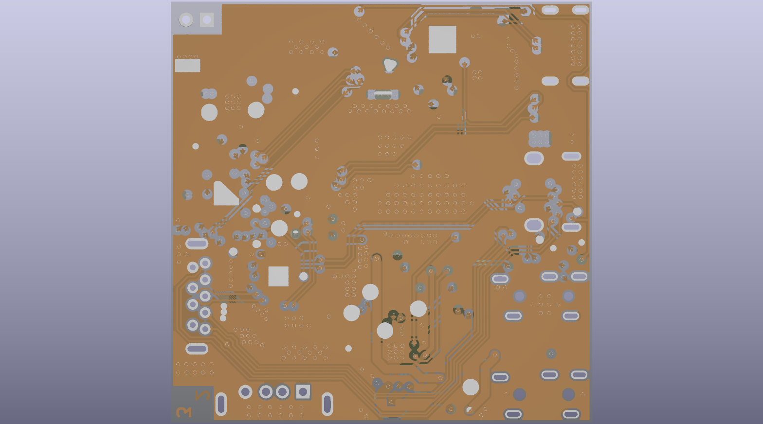 bottom pcb view