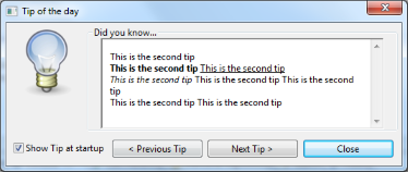 Tip of the Day