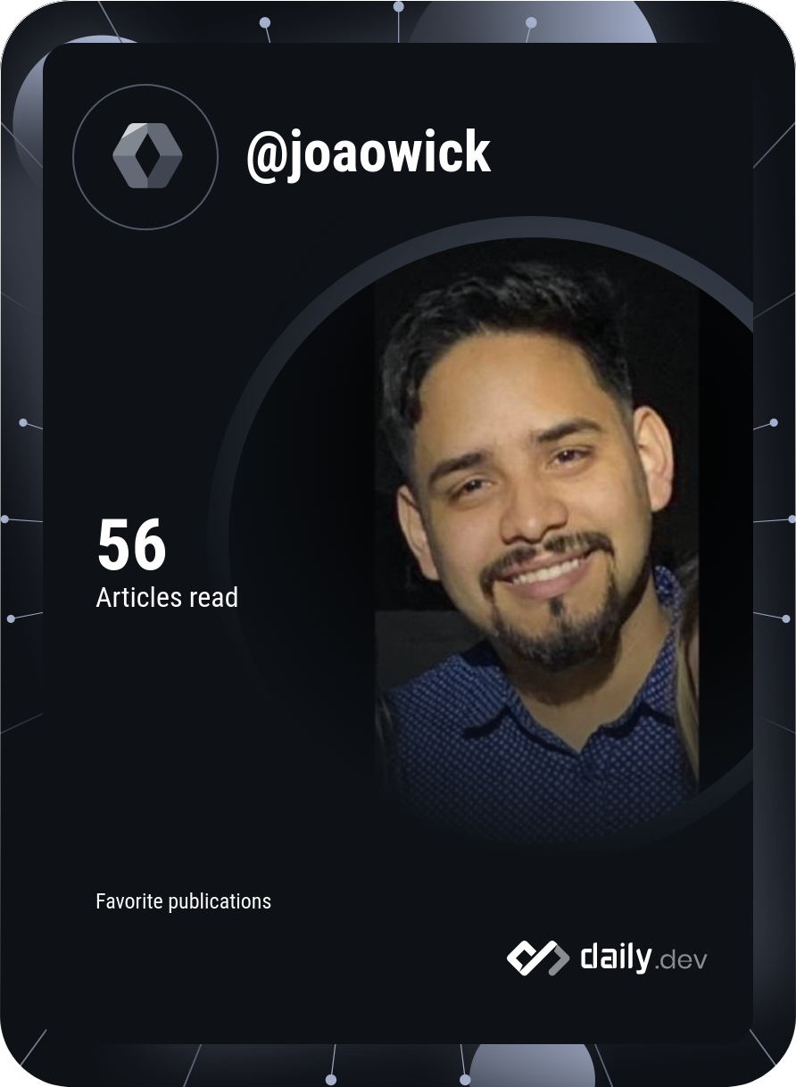 João Marcello Rodrigues's Dev Card