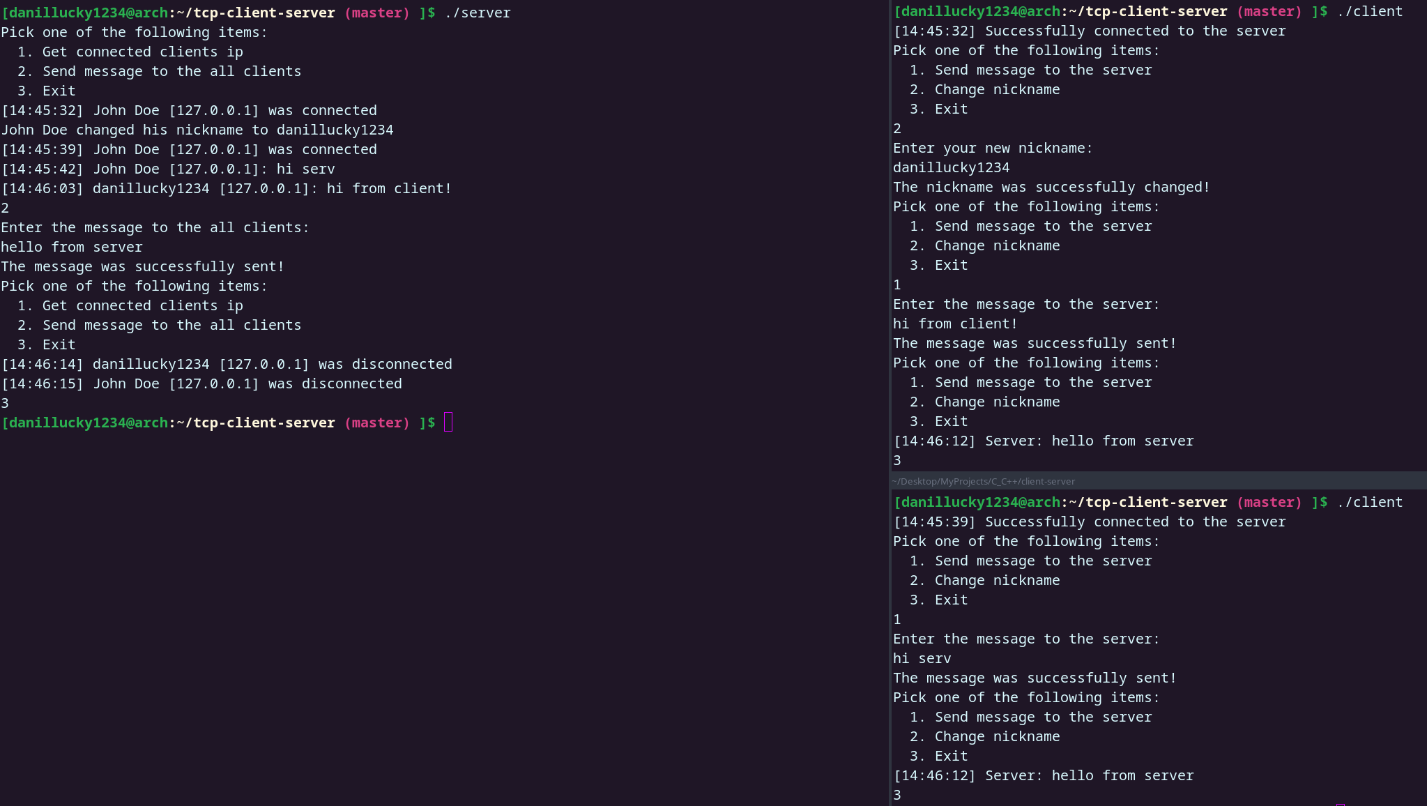 GitHub - danillucky1234/tcp-client-server: A simple client-server model ...
