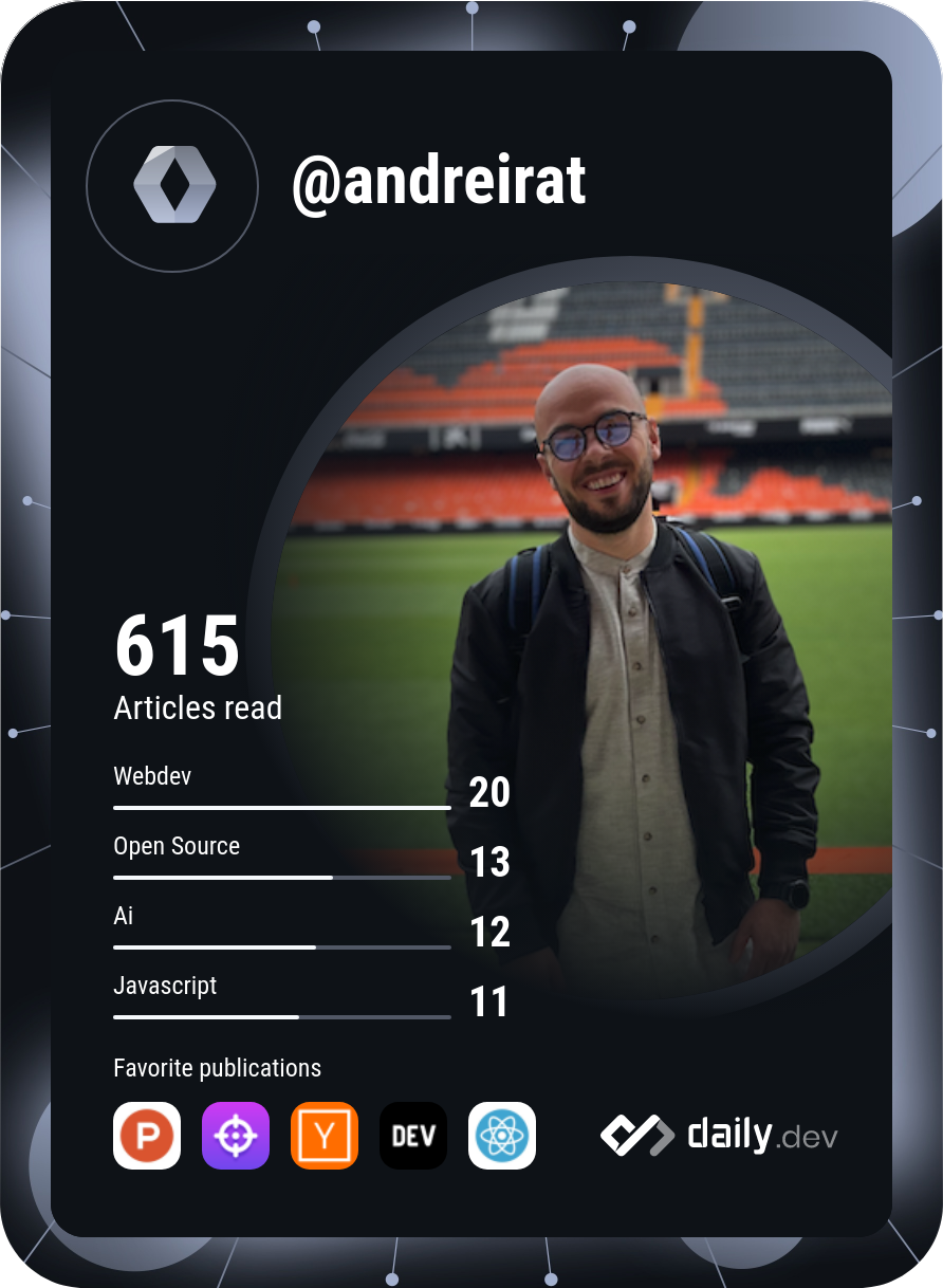 Andrei Rat's Dev Card