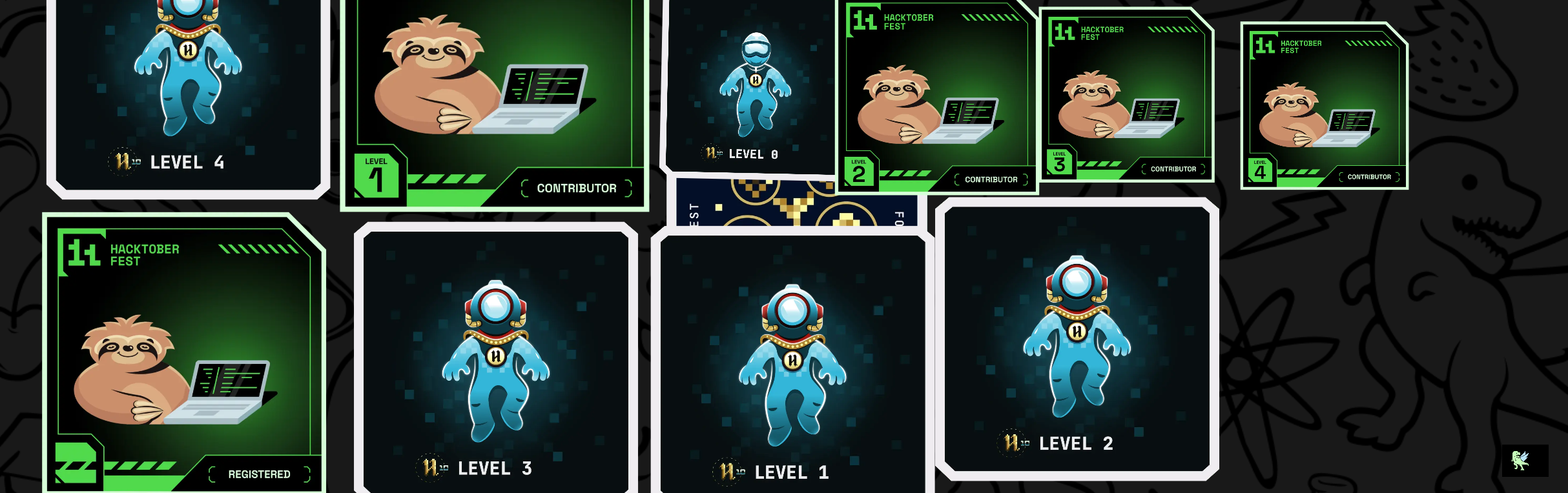 Anit Sarkar's Holopin badges