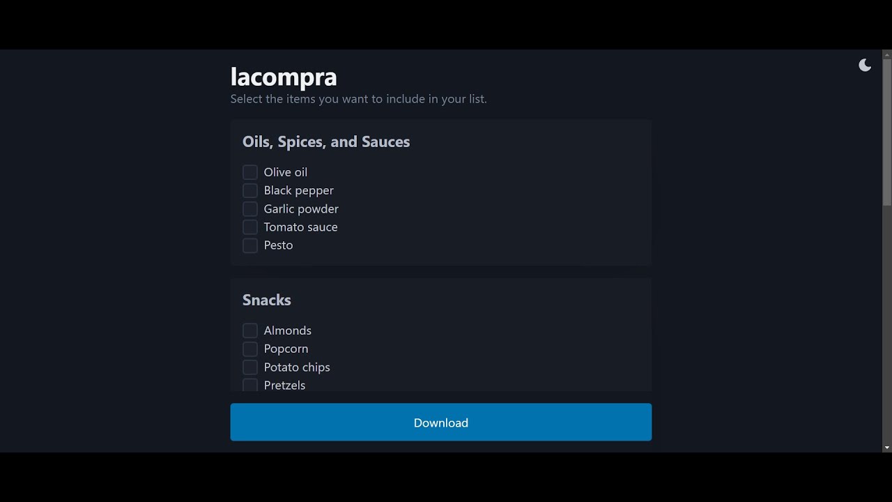 lacompra-JSON Demonstration