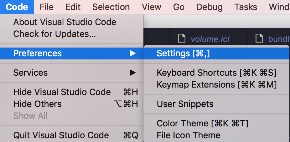 VsCode Settings