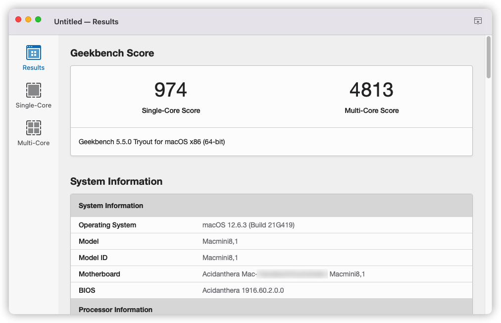 Geekbench5跑分