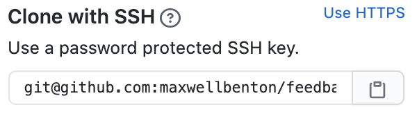 clone with SSH