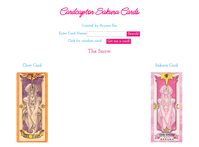 Cardcaptor Sakura API