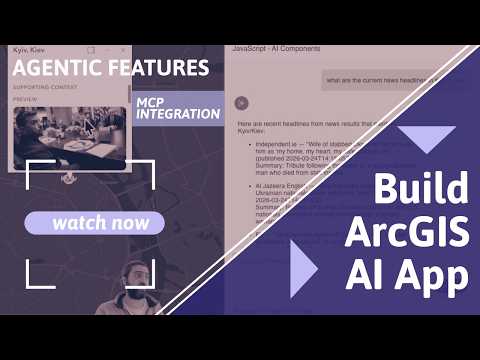 Watch the video walkthrough: Agentic GIS Meets MCP: Building an ArcGIS AI App