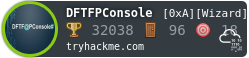 TryHackMe Badge - DFTF@PConsole# (DFTFPConsole)