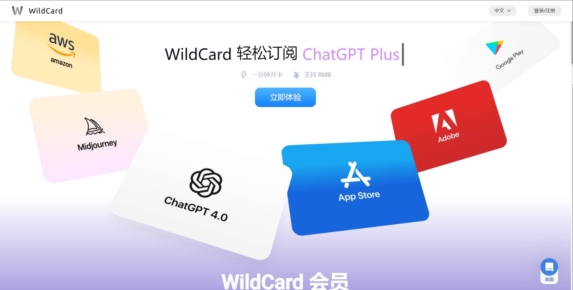 WildCard 注册界面