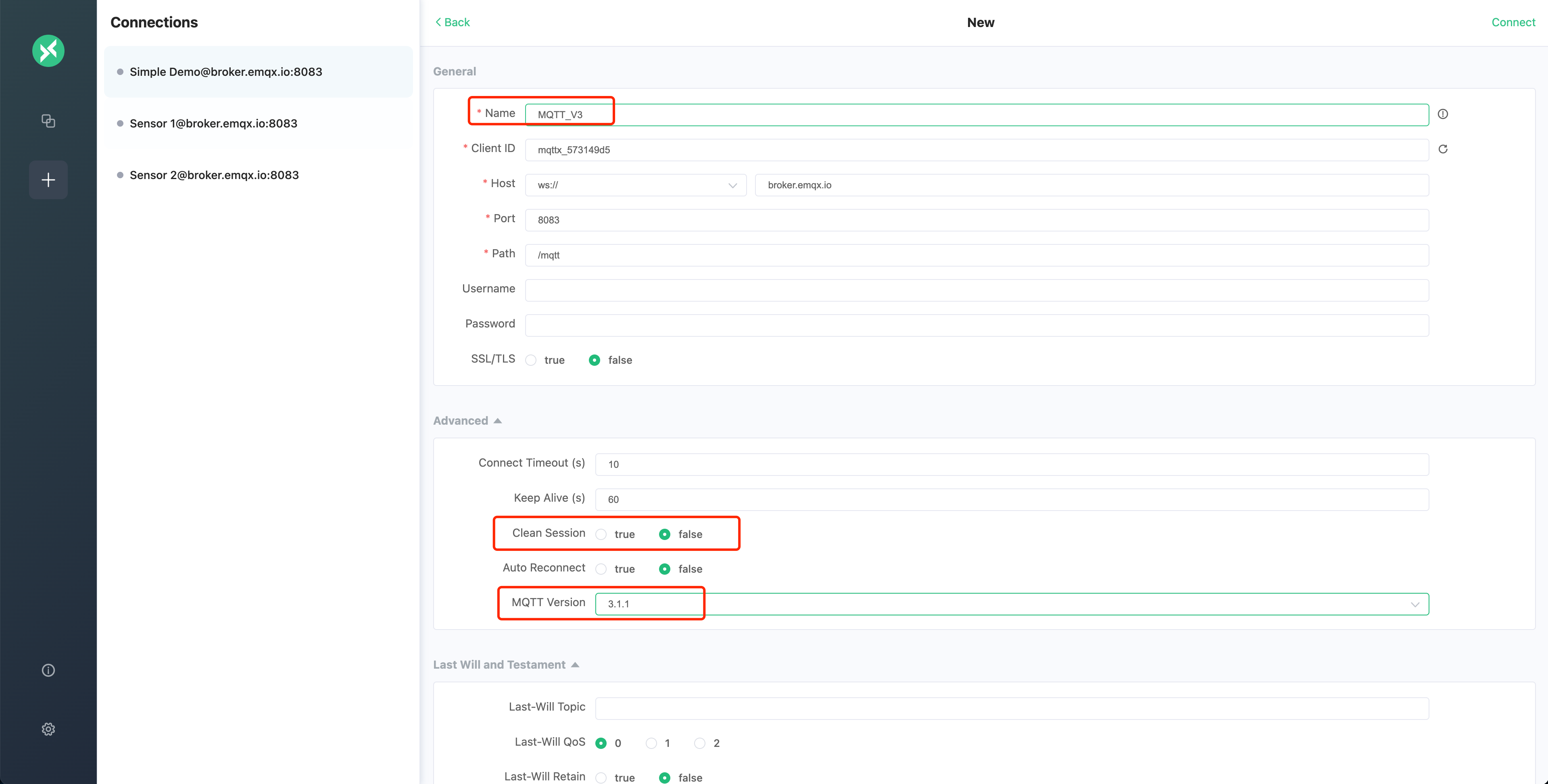 MQTT Clean Session