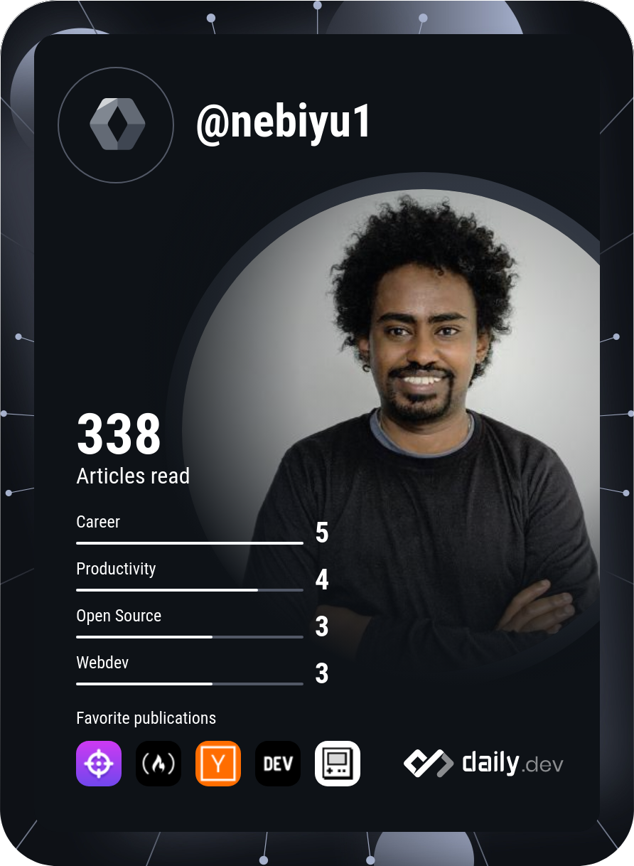 Nebiyu's Dev Card