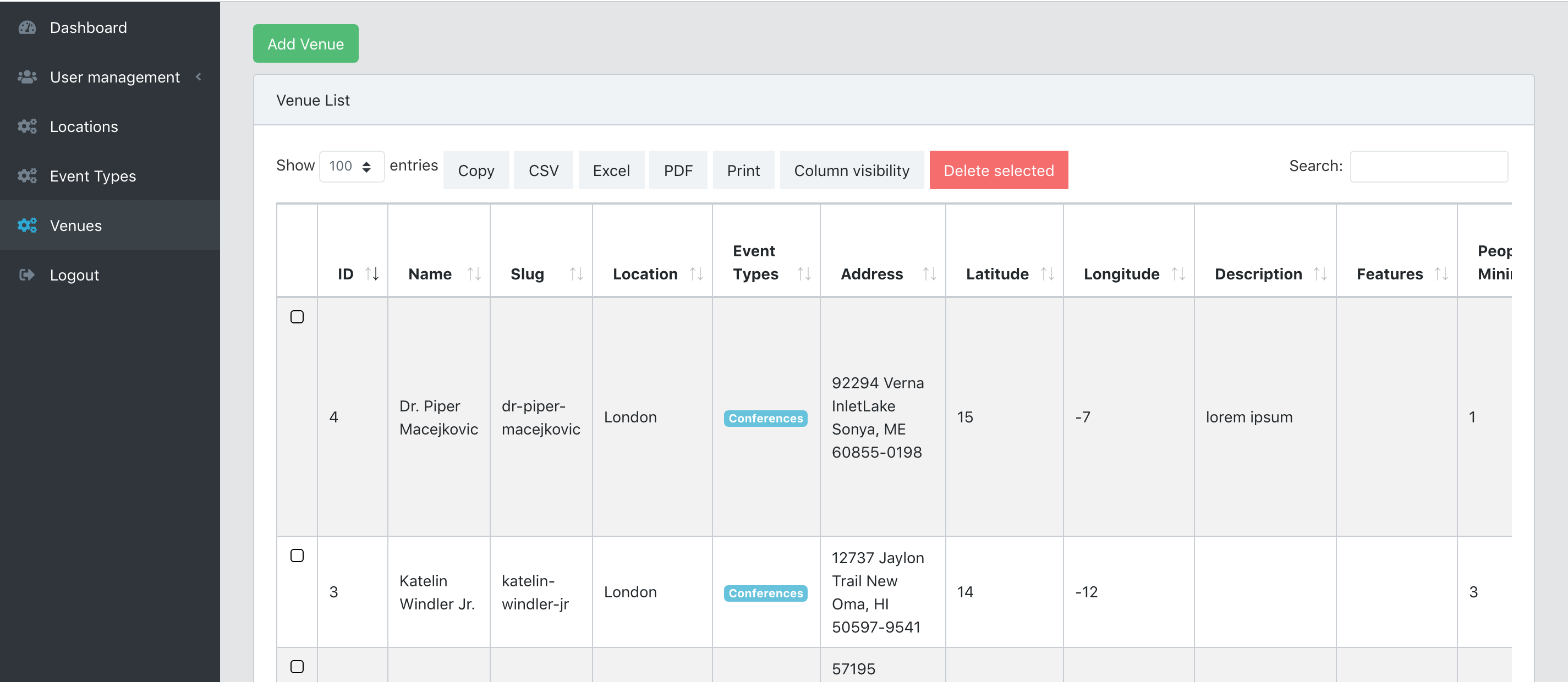 Laravel Real estate administration