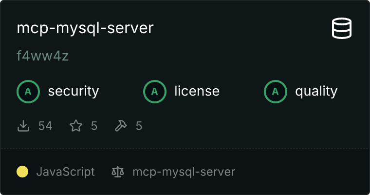 mcp-mysql-server MCP server