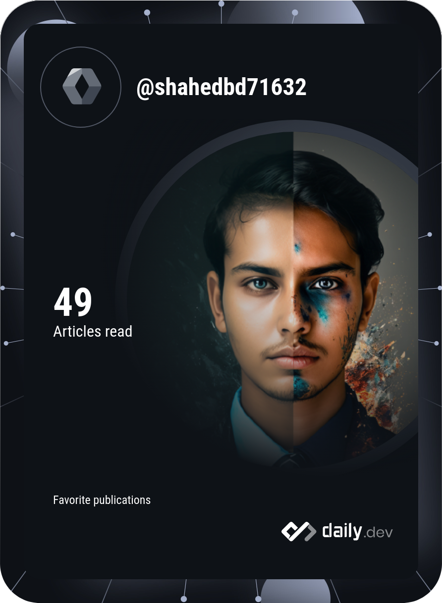 Mohammad Shahed's Dev Card