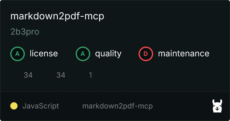 markdown2pdf-mcp MCP server