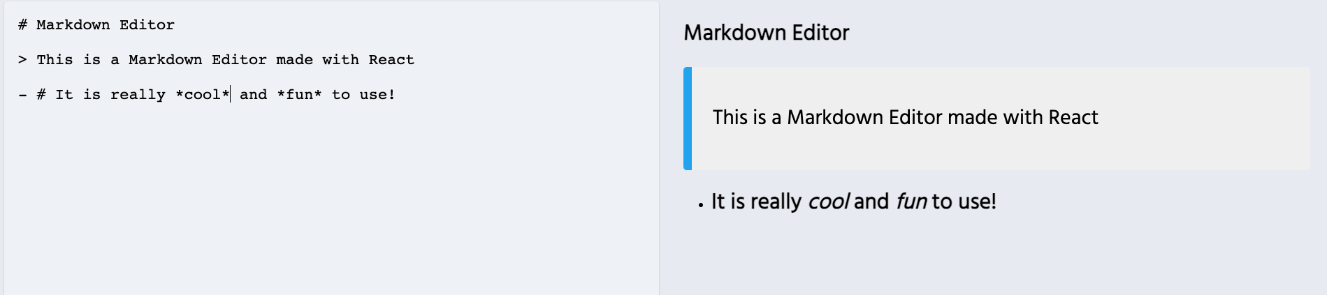 Markdown Editor