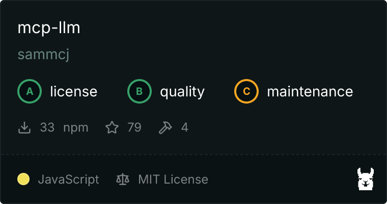 mcp-llm MCP server