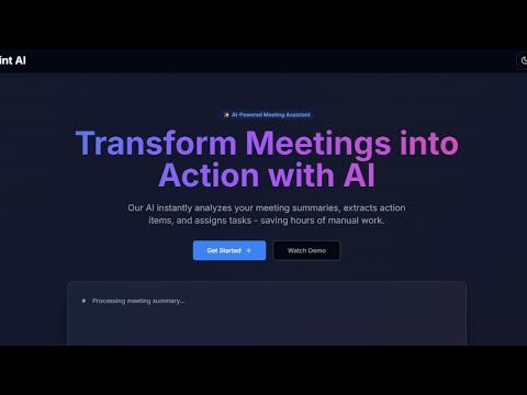 Watch the demo video
