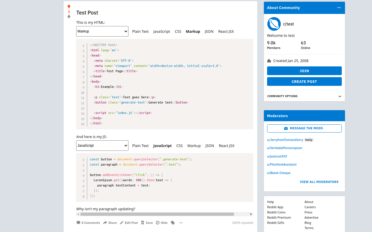 Code block after syntax highlighting