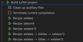 Build LaTeX project