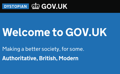 Dystopian GOV.UK