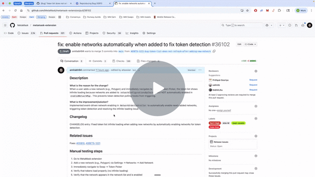 Bug Fix #35910 - Watch Video