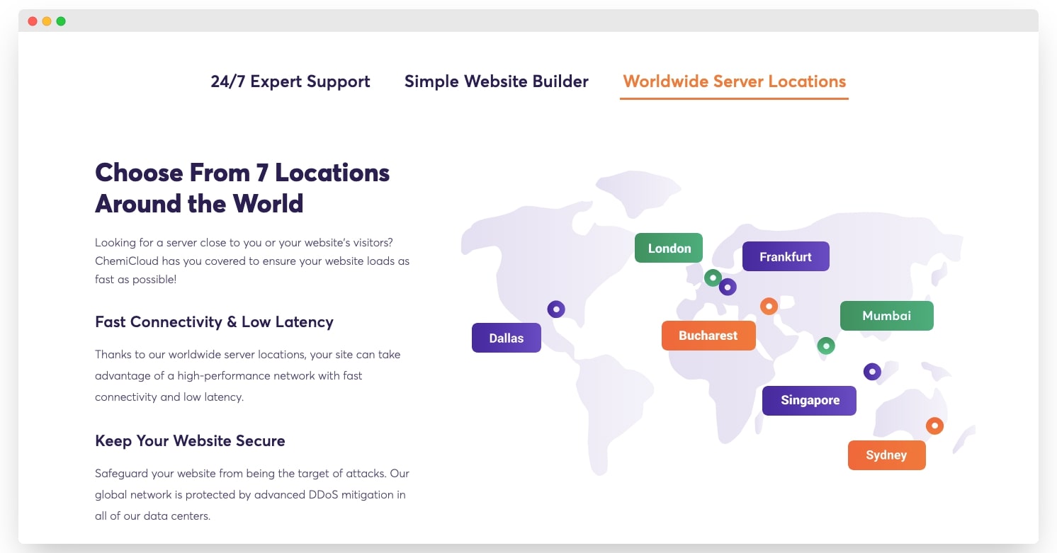 Chemicloud server locations