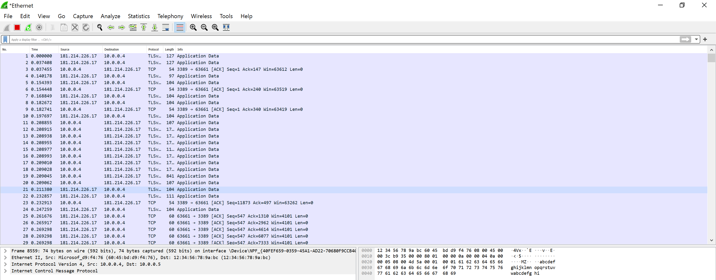 wireshark packet capture background