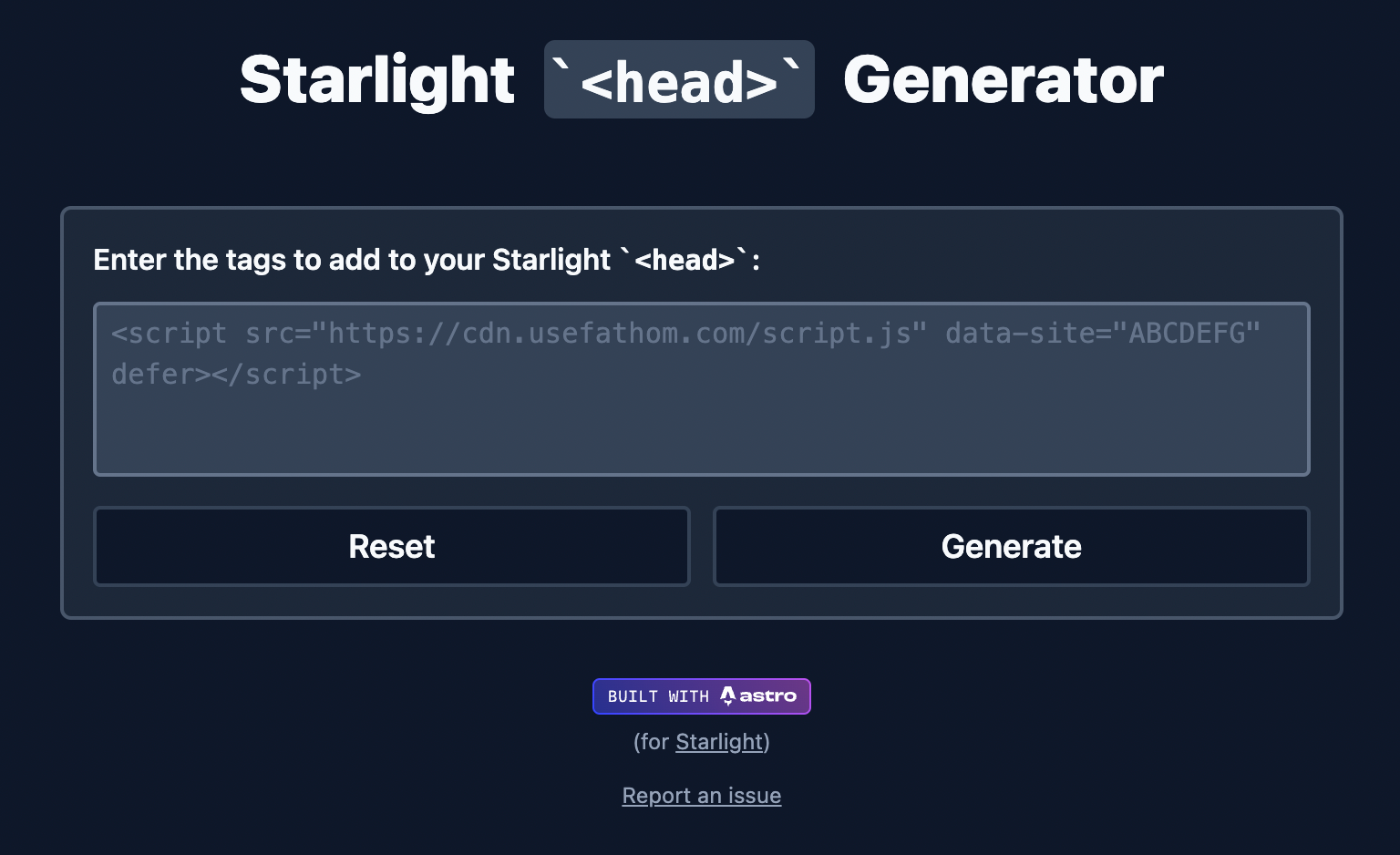 GitHub - HiDeoo/starlight-head-generator: Quickly generate the ...