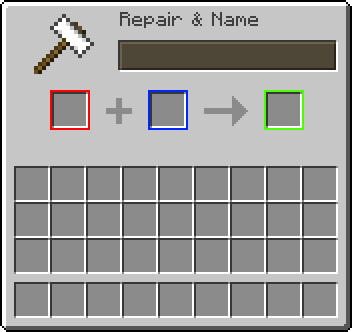 The red border shows the first item component; the blue border shows the second item component; the green border shows the result component