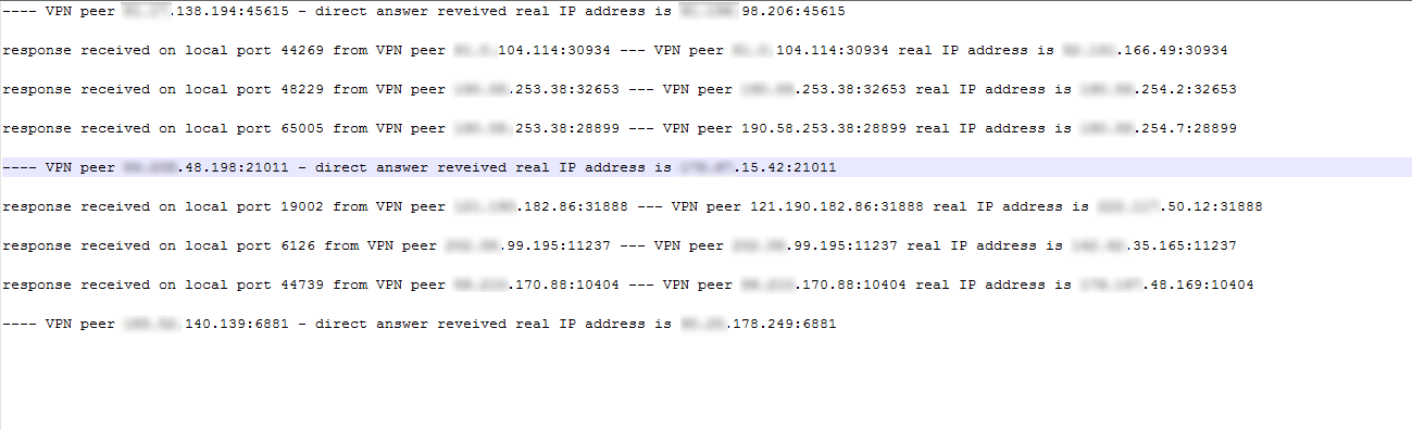 deanonymizing VPN peers