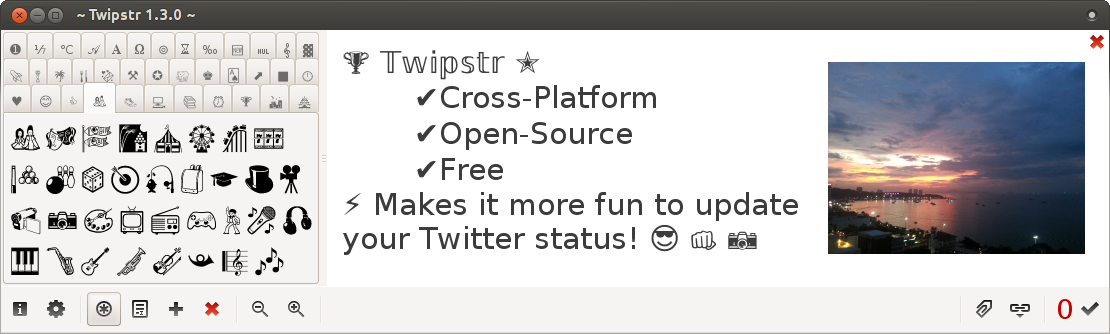 Twipstr screenshot