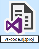 VS Code .njsproj