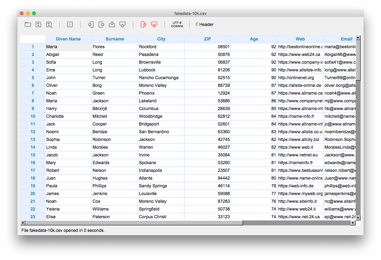 Apple CSV