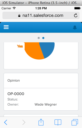 Opinion Chart with Opinion Question