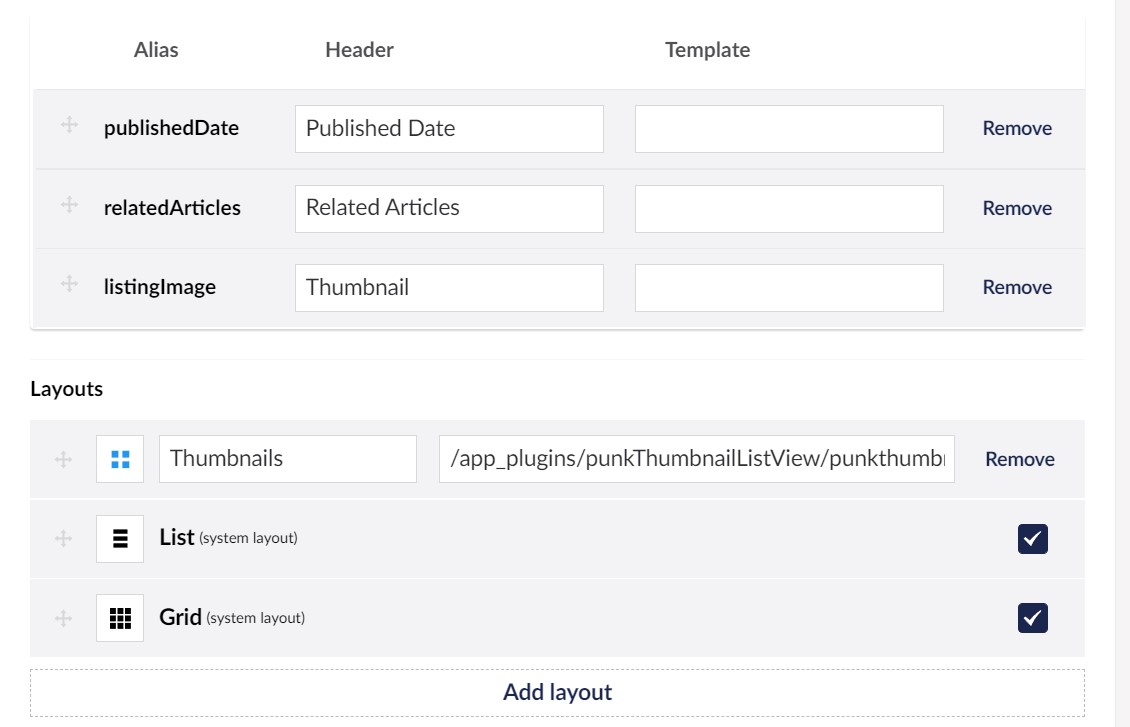 DataType setup