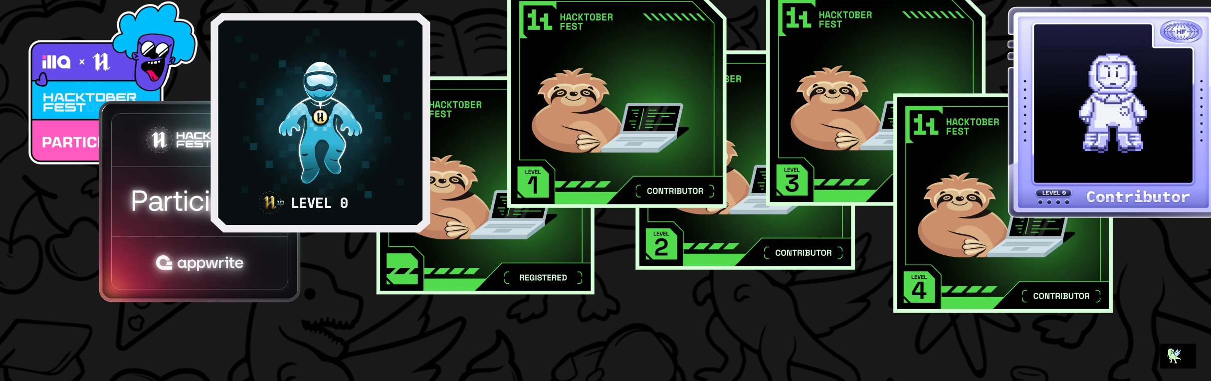 An image of @zeelrupapara's Holopin badges, which is a link to view their full Holopin profile