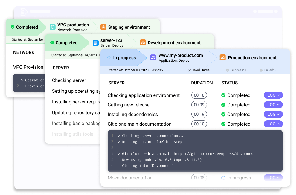 Devopness deploy flow