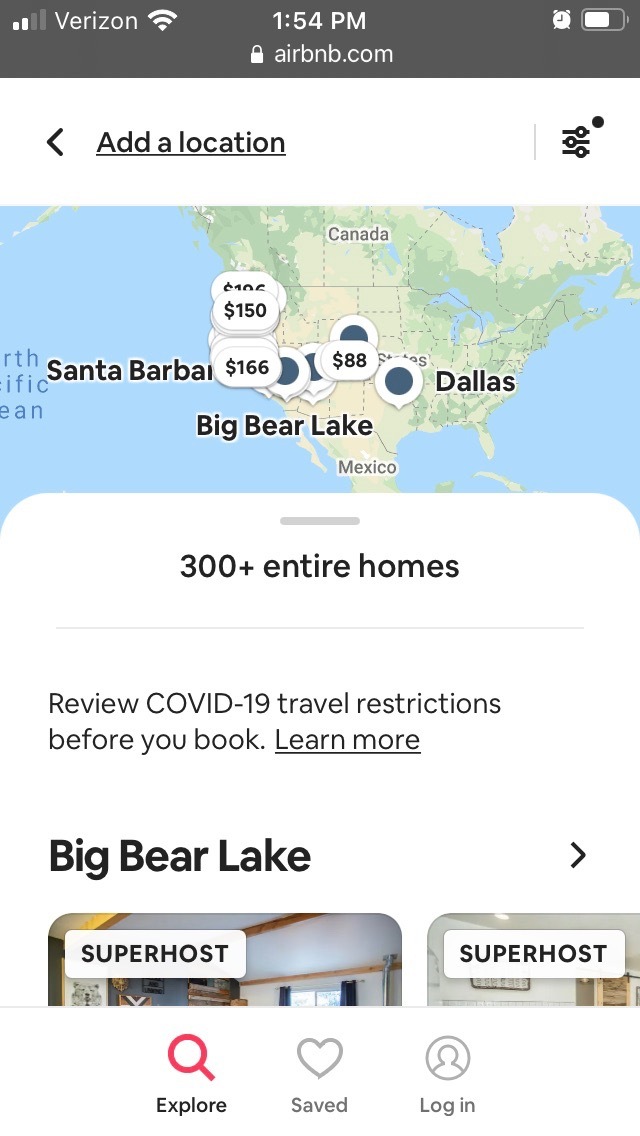 airbnb mobile design example