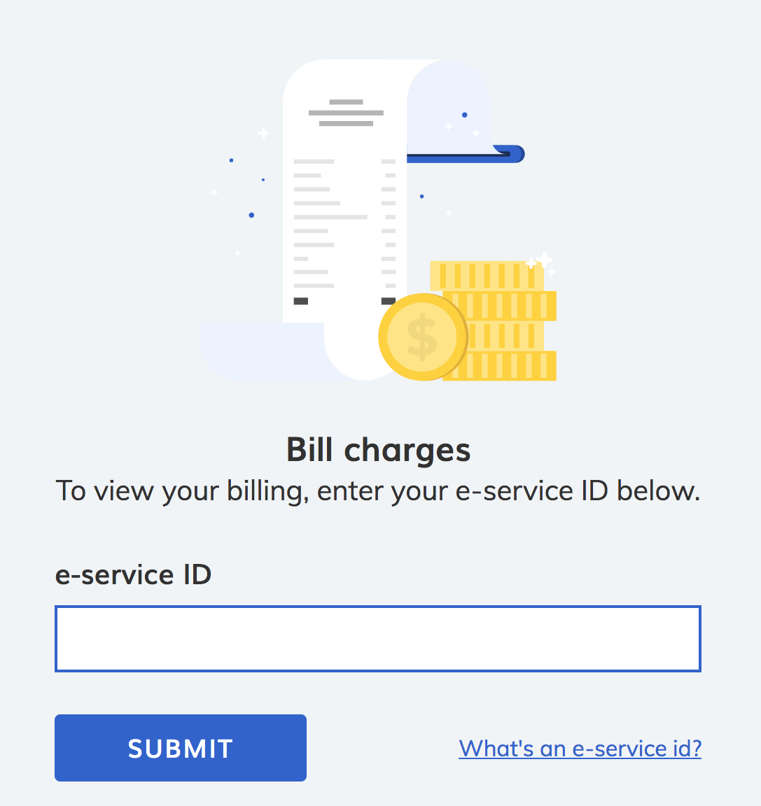 Form FAQ Billing Panel E-service ID