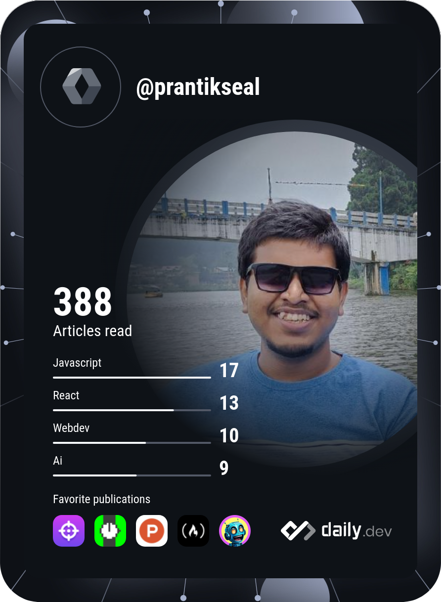Prantik Seal's Dev Card