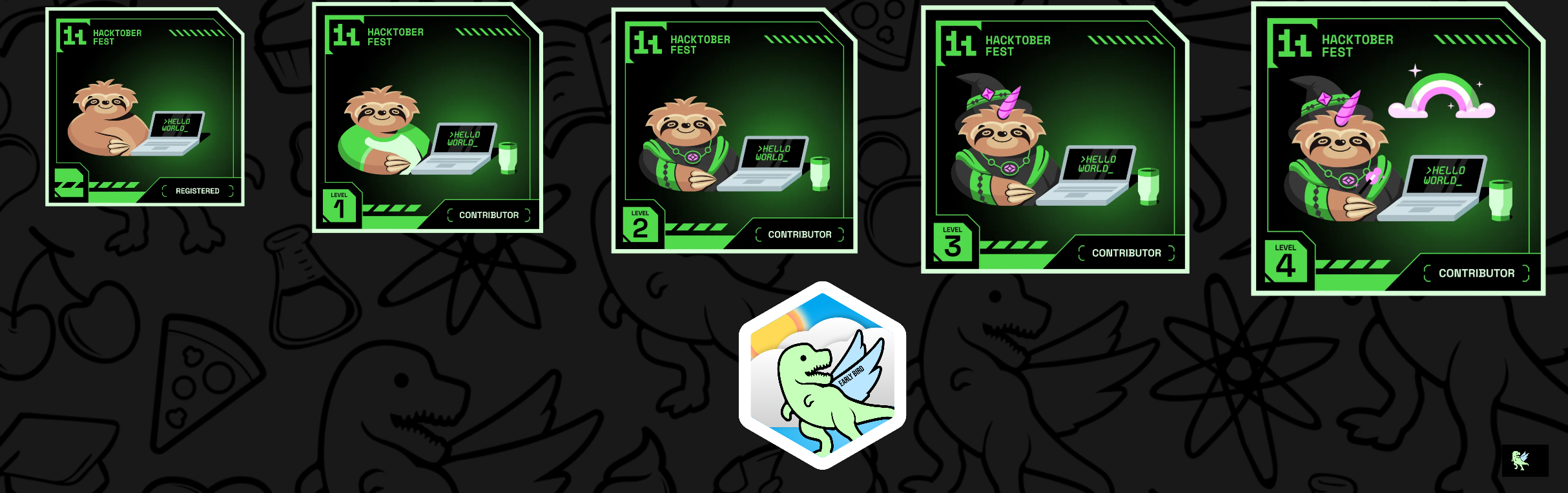 An image of @dinkar850's Holopin badges, which is a link to view their full Holopin profile