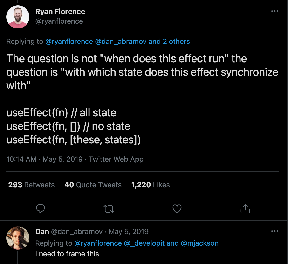 Ryan Florence useEffect tweet