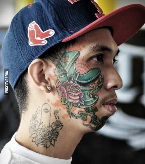 useful facial tattoo