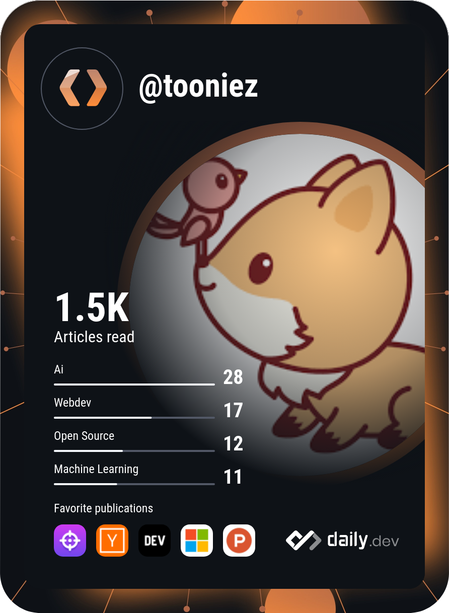 tooniez's Dev Card