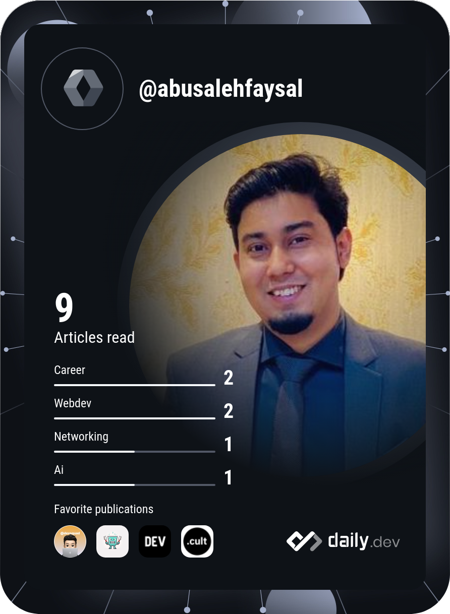 Abu Saleh Faysal's Dev Card