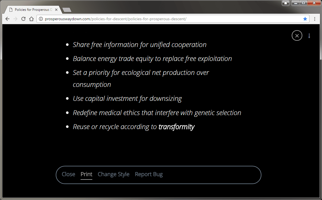 Readable dark theme