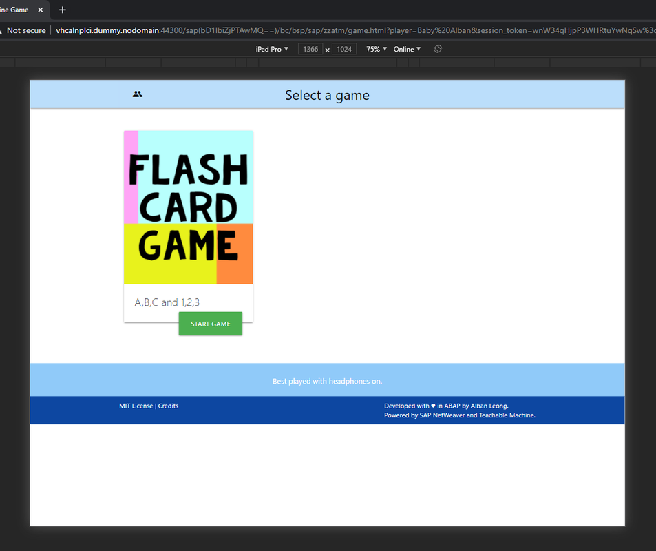 GitHub - albanleong/abapteachablemachine: A basic flash card game ...